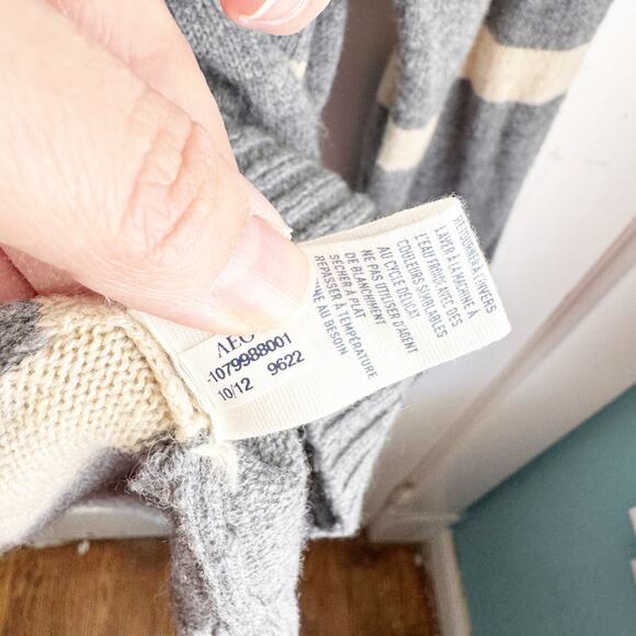 American Eagle AE Wool Blend Crewneck Striped Knit Sweater Men’s Athletic Fit XL - Picture 9 of 12